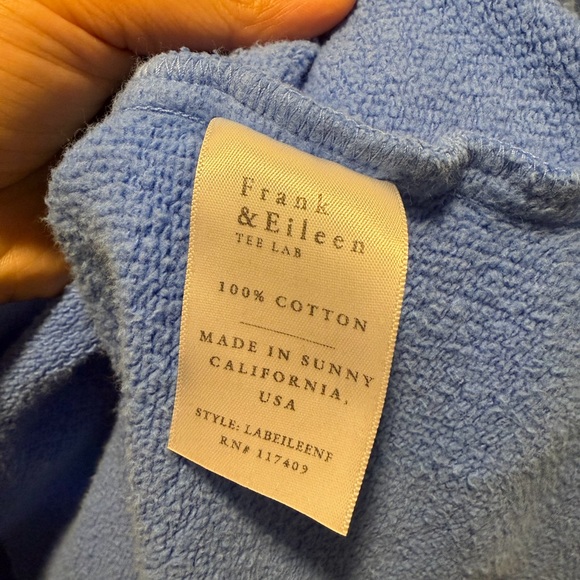 Frank & Eileen - Eileen Sweatshirt Button Up Light Blue Shirt Jacket - Picture 7 of 7